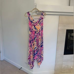 Lilly Pulitzer scarf hem patterned dress, small